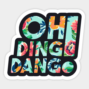 Oh Ding Dang Floral Sticker